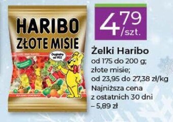 Stokrotka Haribo Żelki od 175 do 200g złote misie oferta