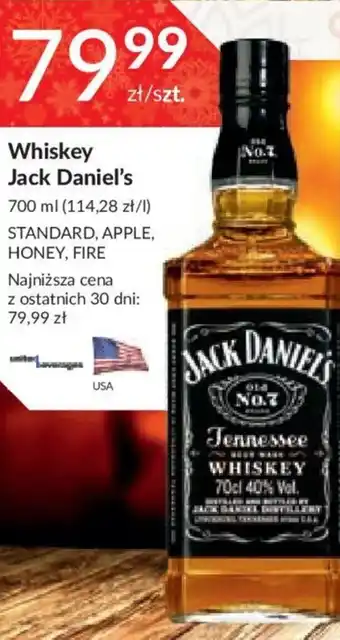 Stokrotka Jack Daniel's Whiskey 700ml Standard, Apple, Honey, Fire oferta