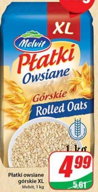 Dino Płatki owsiane górskie melvit oferta