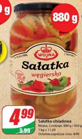 Dino Sałatka węgierska wojna oferta