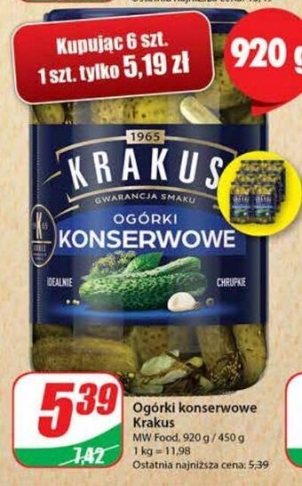 Dino Ogórki konserwowe krakus maspex oferta