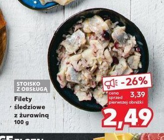 Kaufland Filety śledziowe z żurawiną 1 KG oferta