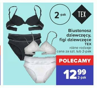 Carrefour Biustonosz dziewczęcy 1 OPAK 2 SZT oferta