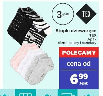 Carrefour Stopki dziewczęce 1 OPAK 3 SZT oferta