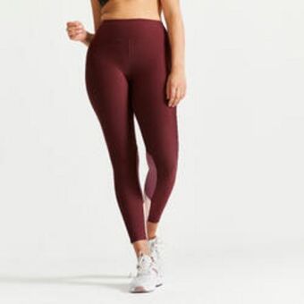 Decathlon Legginsy fitness damskie domyos oferta