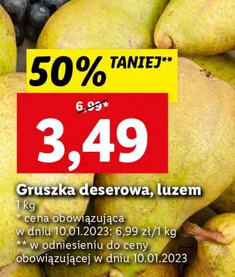 Lidl Gruszki deserowe oferta