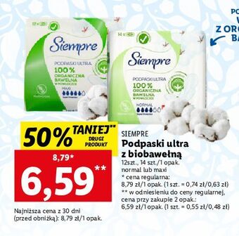 Lidl Podpaski ultra normal siempre oferta