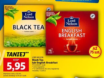 Lidl Herbata czarna lord nelson oferta