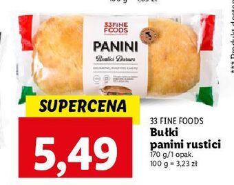 Lidl Panini rustici durum 33 fine foods oferta