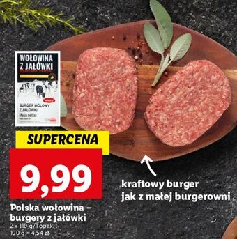 Lidl Burgery z jałówki oferta