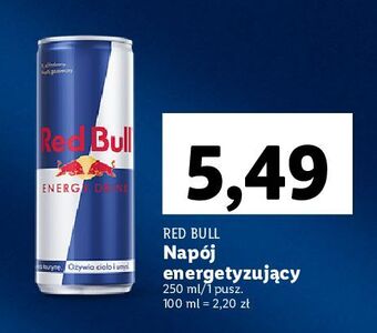 Lidl Napój energetyczny red bull oferta