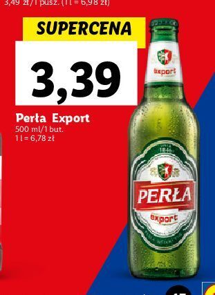 Lidl Piwo perła export oferta