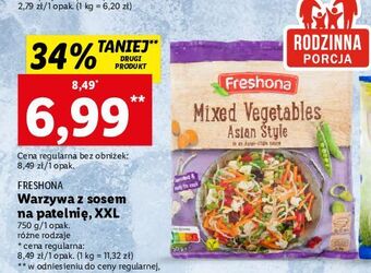 Lidl Warzywa na patelnię po azjatycku freshona oferta