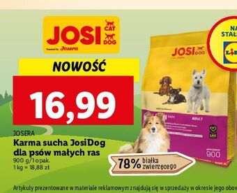 Lidl Karma sucha dla psów małych ras josera oferta