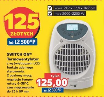 Kaufland Termowentylator switch on oferta