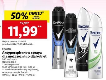 Lidl Dezodorant ice fresh rexona men invisible oferta