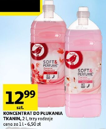 Auchan Płyn do płukania soft & perfume red fruits auchan różnorodne (logo czerwone) oferta