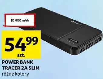 Auchan Powerbank 10000 mah 2a slim tracer oferta