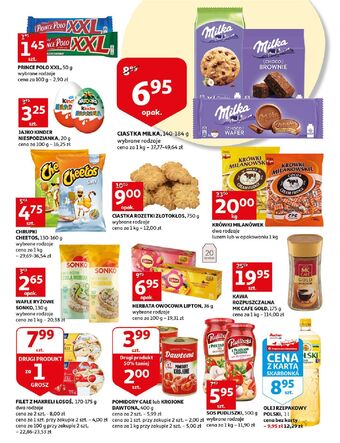 Auchan Wafelki w czekoladzie milka choco wafer oferta