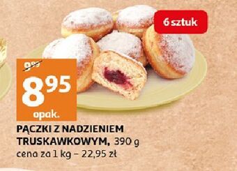 Auchan Pączek z nadzieniem truskawkowym oferta