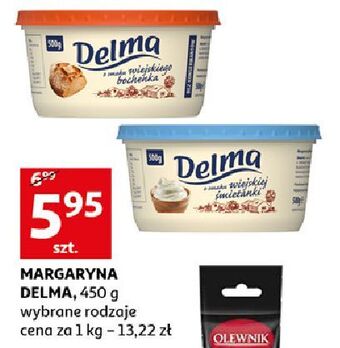 Auchan Margaryna delma extra o smaku wiejskiego masełka oferta