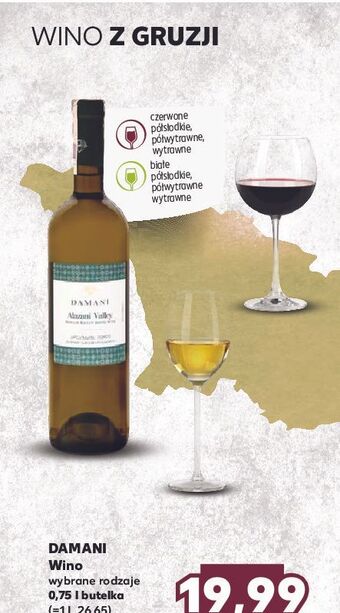 Kaufland Wino damani semi sweet oferta