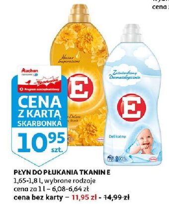Auchan Płyn do płukania stylowy blask e perfume deluxe oferta