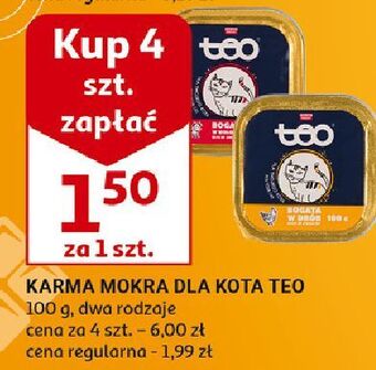 Auchan Karma dla kota z wołowiną teo oferta