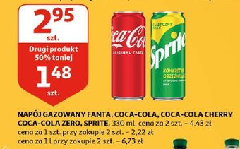 Auchan Napój coca-cola cherry oferta