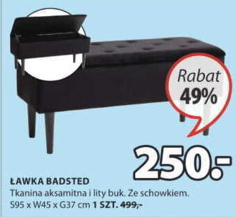 JYSK Ławka Badsted S95xW45xG37cm oferta