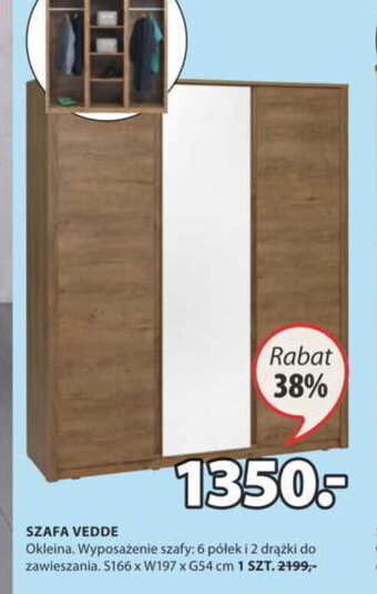 JYSK Szafka Vedde S166xW197xG54cm oferta