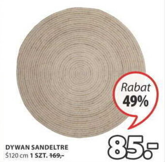 JYSK Dywan Sandeltre Ś120cm oferta