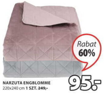 JYSK Narzuta engblomme 220x240cm oferta