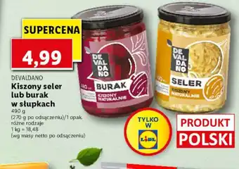 Lidl Kiszony seler lub burak w słupkach 490g oferta