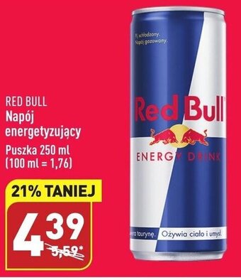 ALDI Red Bull Napój energetyzujący 250ml oferta