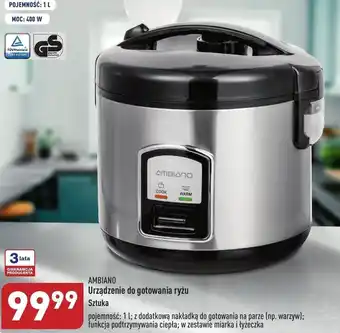 ALDI Ambiano Urządzenie do gotowania ryżu poj. 1l oferta