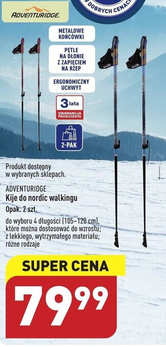 ALDI Adventuridge Kije do nordic walkingu opak. 2szt. oferta