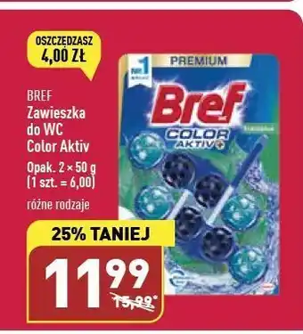 ALDI Zawieszka do wc eukaliptus bref color aktiv (wcześniej blue active) oferta