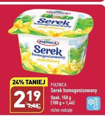 ALDI Serek homogenizowany waniliowy piątnica oferta