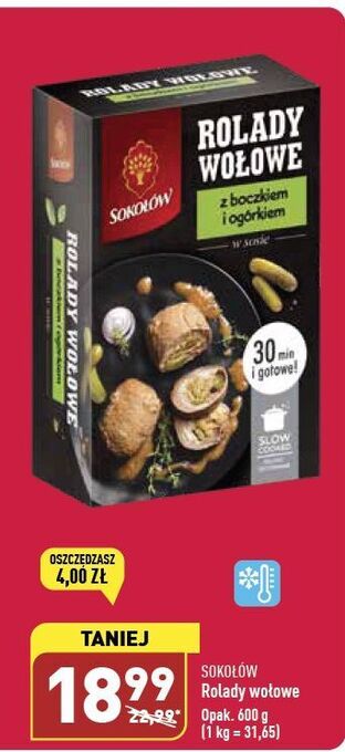 ALDI Rolady wołowe z boczkiem i ogórkiem sokołów oferta