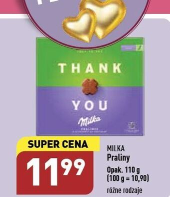 ALDI Bombonierka milka thank you oferta