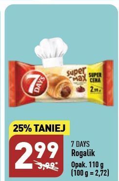 ALDI Rogal z nadzieniem kakaowym 7 days super max oferta