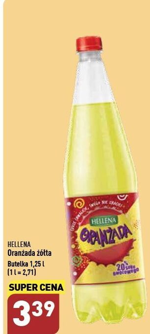 ALDI Oranżada żółta hellena oferta