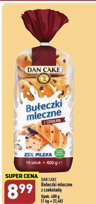 ALDI Bułeczki mleczne z czekoladą dan cake oferta
