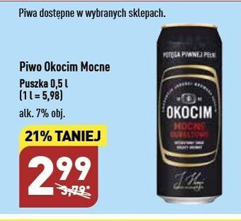ALDI Piwo okocim mocne dubeltowe oferta