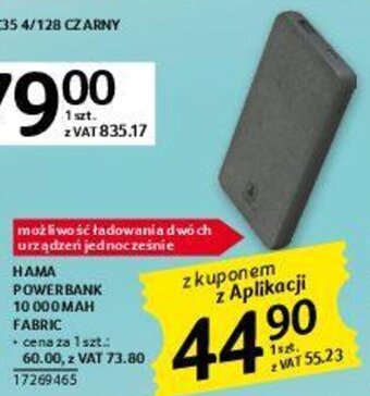 Selgros Hama Powerbank 10000mAh Fabric oferta