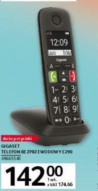 Selgros Gigaset Telefon Bezprzewodowy E290 oferta