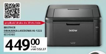 Selgros Brother Drukarka laserowa HL-1222 oferta