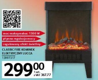 Selgros Classic Fire kominek elektryczny Lucca oferta