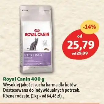 Maxi Zoo Royal Canin 400 g Wysokiej jakości sucha karma dla kotów Dostosowana do indywidualnych potrzeb. Różne rodzaje oferta